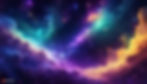 Firefly outer space background dark purples, yellow, blue and green nebulas same color on 