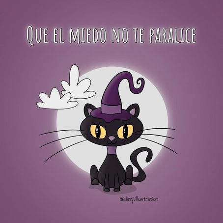 Tutorial de Dibujo Paso a Paso de Gato de Halloween para niños + Lo que pienso de los Miedos
