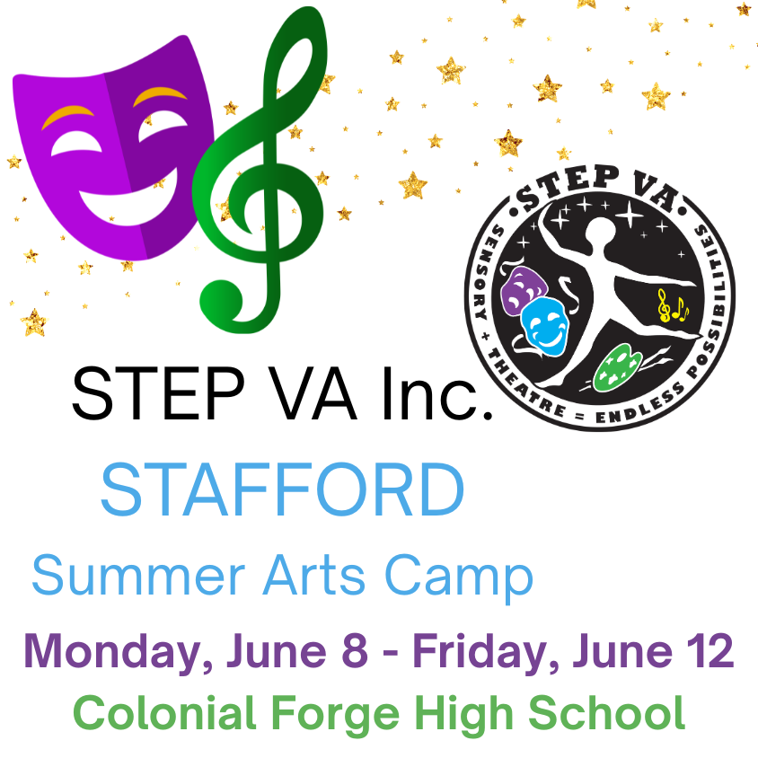 Registration for STEP VA Stafford Arts Camp: June 8-12