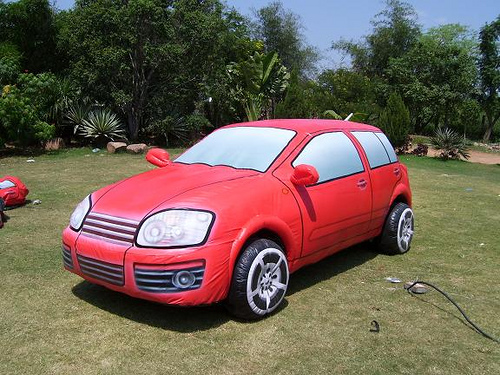 Inflatable car