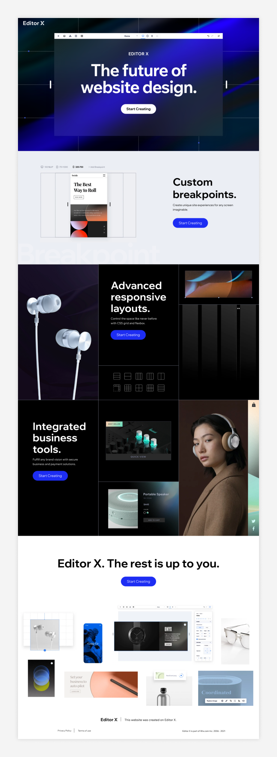 Wix の Editor X