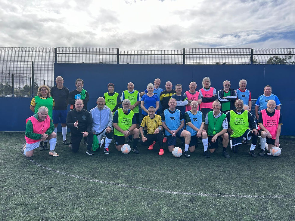 When Walking Football Takes Priority Over Rain!