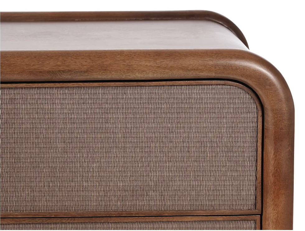 Thumbnail: Rye 3 Drawer Nightstand | Warm Brown