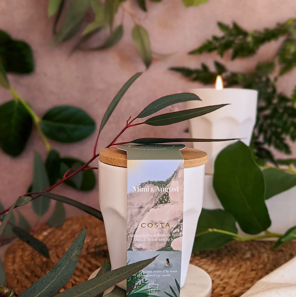 Costa organic soy reusable candle 8oz