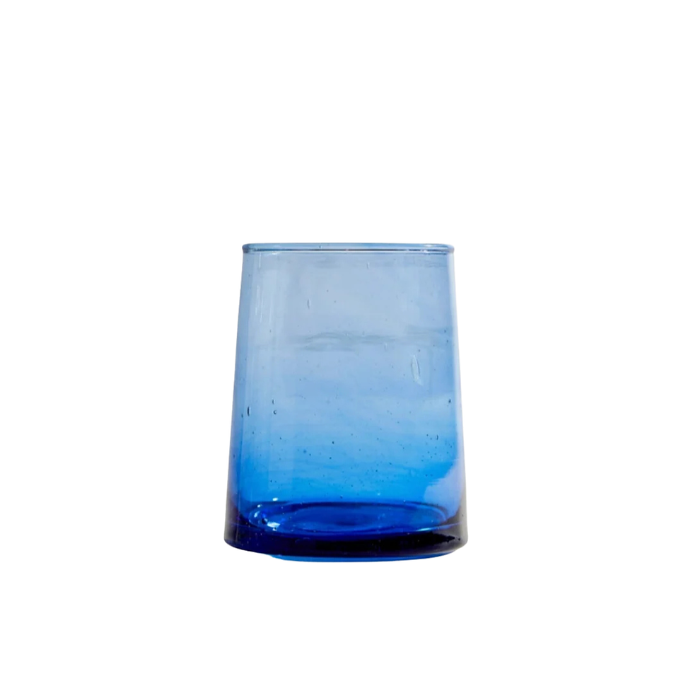 Thumbnail: Moroccan Cone Glassware Small - Blue