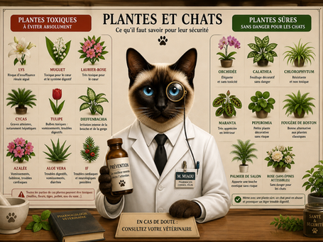 les plantes dangereuses pour les chats