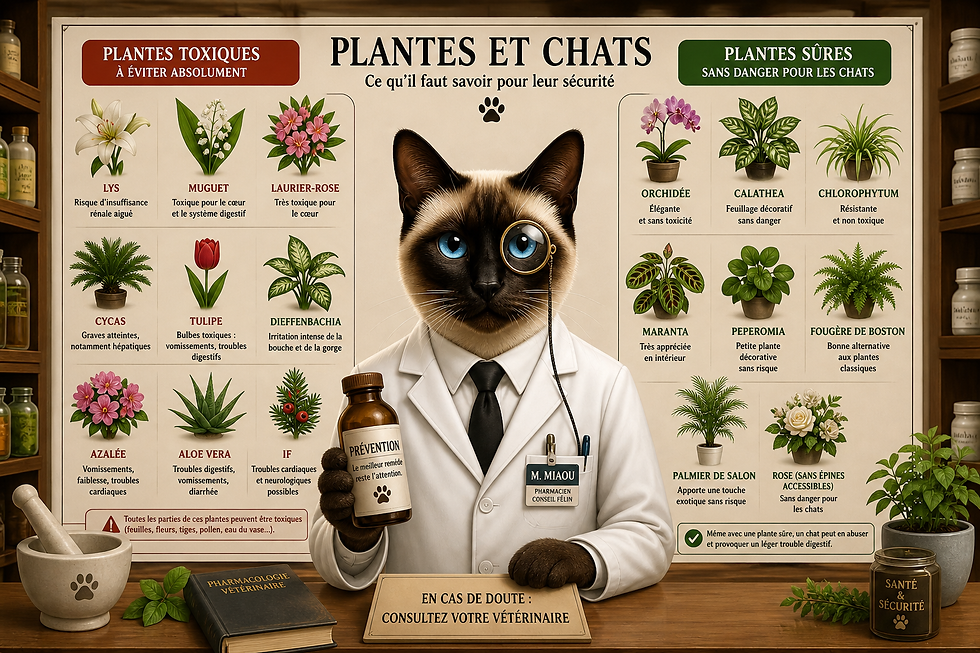 plantes danger pour les chats