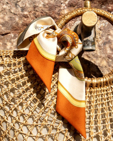 Thumbnail: Soleil Silk Twilly | Mediterranean Citrus