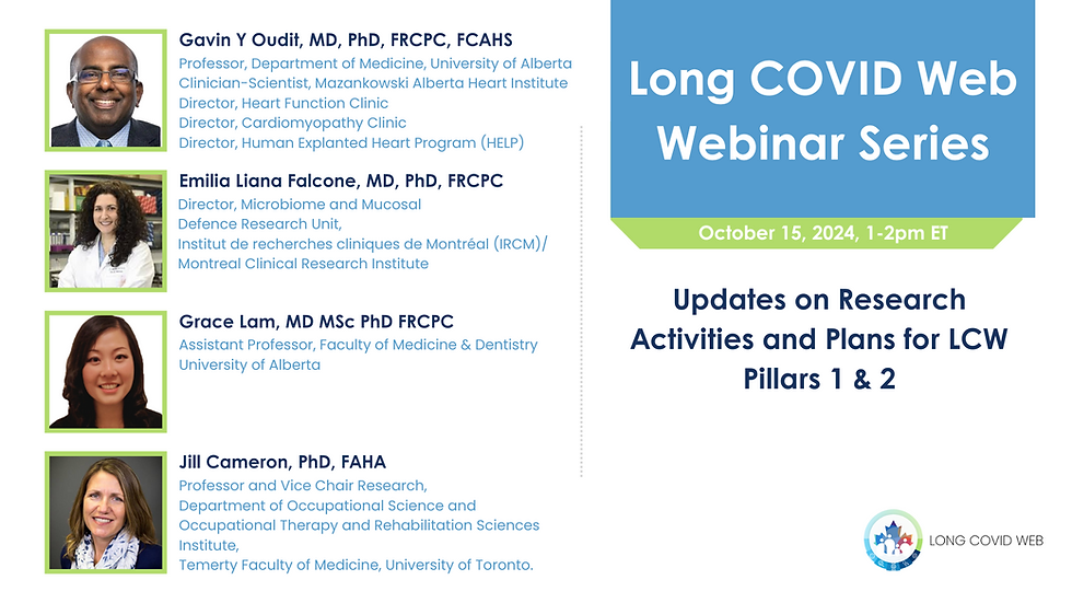 Updates on Research Activities and Plans for LCW Pillars 1 & 2