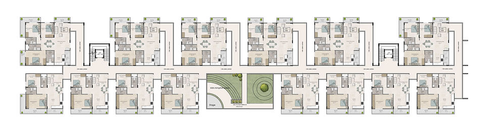 Master plan of Sakura Blossom at Budigere Cross near Whitefield, featuring thoughtfully designed apartments, lush landscapes, and premium amenities for a modern lifestyle