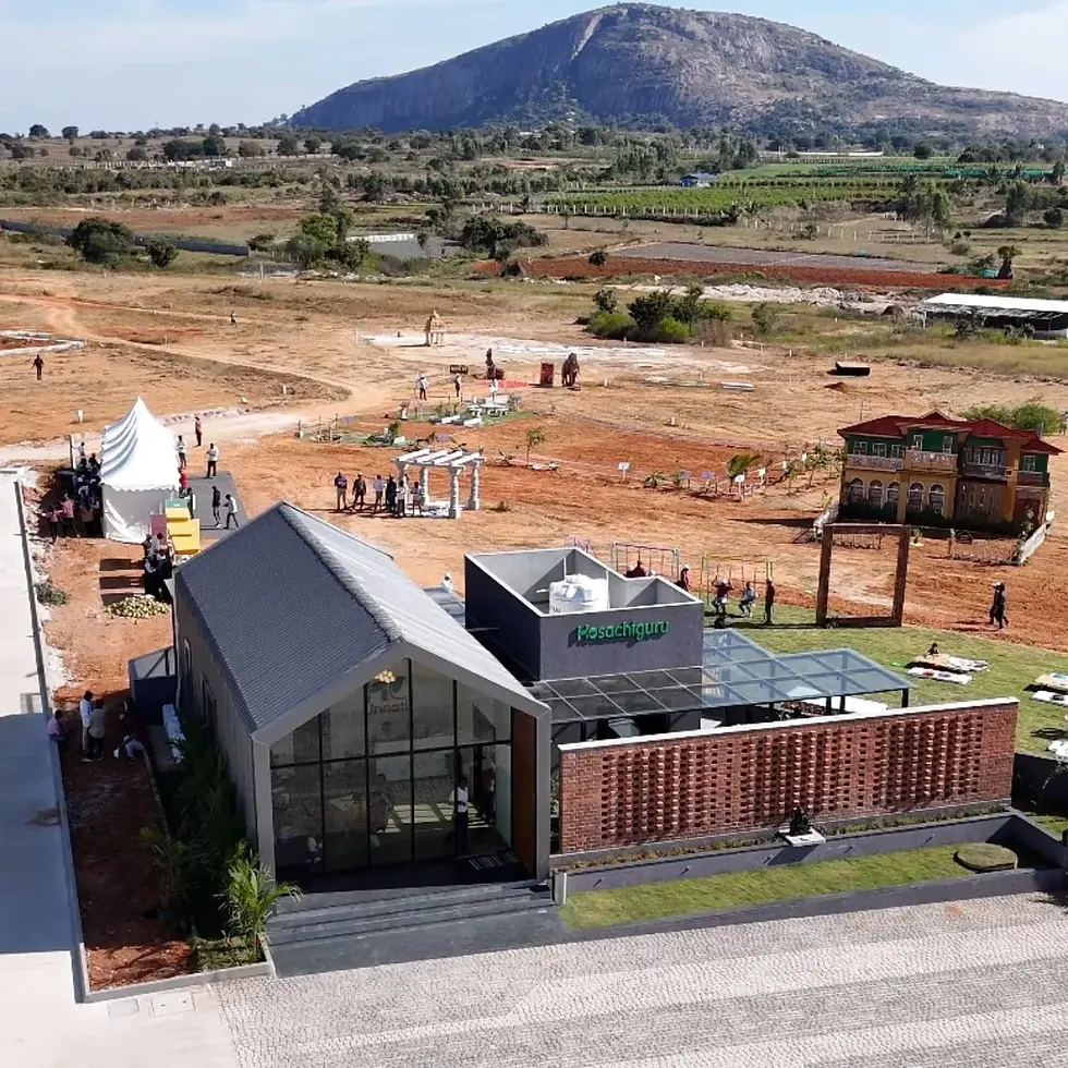 Hosachiguru Unnati RERA-approved farmland near Bangalore — villa plots with food forest and permaculture design, Varlakonda Hills