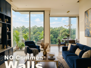 R&Y Realty Devanahalli apartment layout showing zero common walls between units for maximum privacy and airflow