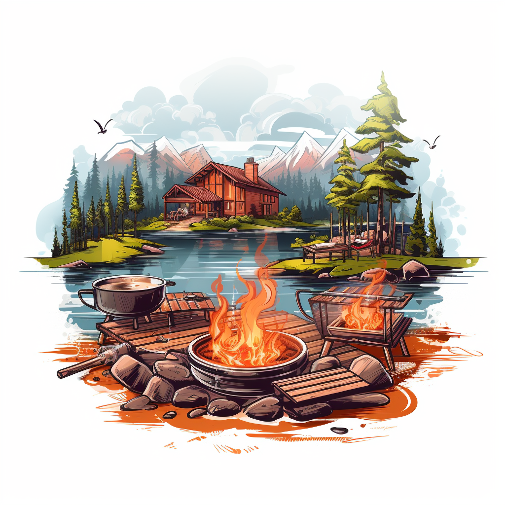 a 3d Icon of the Barbeque