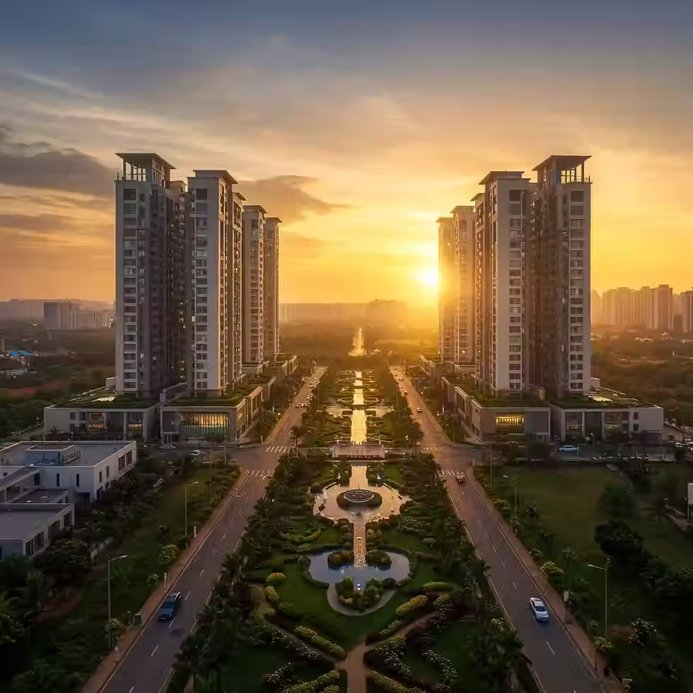 First time home buyer budget planning in Bangalore — notepad with rupee calculations, model house and home loan documents on white desk First time home buyer budget planning 