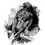 Miniature : dessin corbeau noir et blanc
