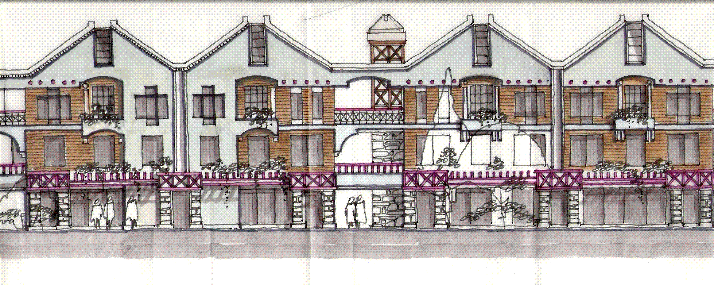 The hand sketching proposal.