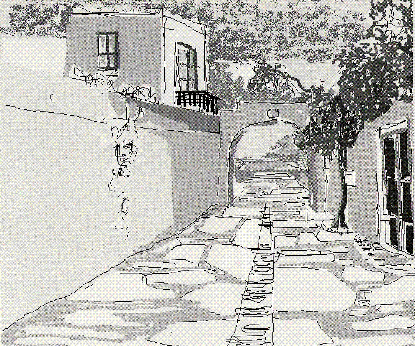Hand sketching