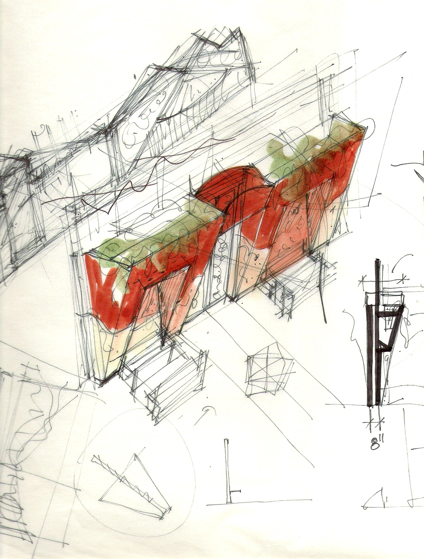 The hand sketching proposal.