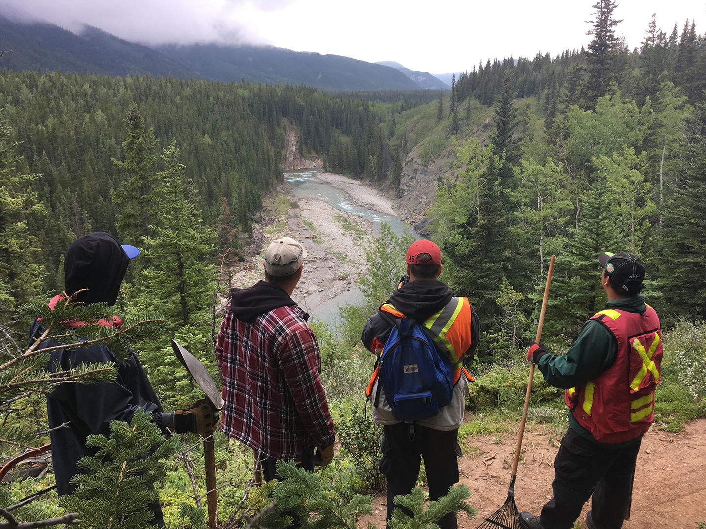 Four participants enjoying an outing.