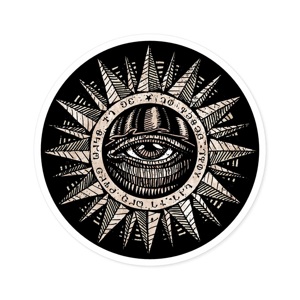 SOLAR EYE Stickers, Outdoor and Indoor Vinyl