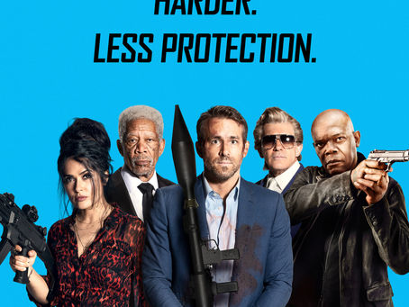 Uzbrojeni po zęby na plakacie "Hitman's Wife's Bodyguard"