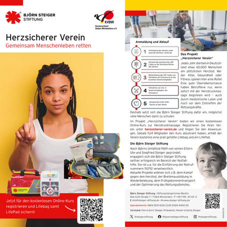 KVBW und Björn Steiger Stiftung machen gemeinsame Sache