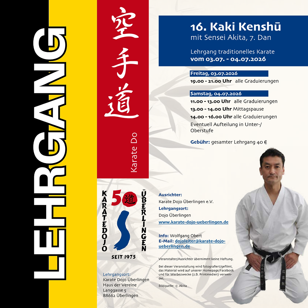 Kaki Kenshu mit Sensei Akita in Überlingen