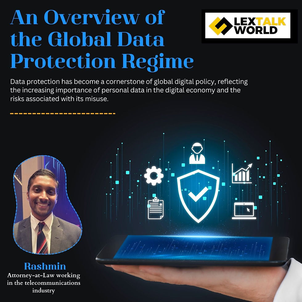 An Overview of the Global Data Protection Regime.