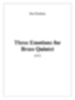 Thumbnail: Three Emotions for Brass Quintet (Score and Parts)