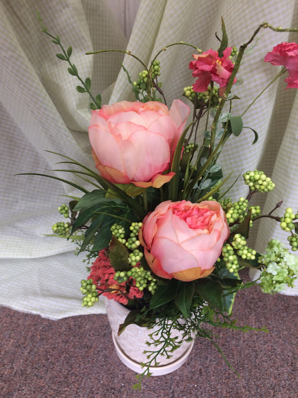 Accent your home with a touch of color with this beautiful silk arrangement!!