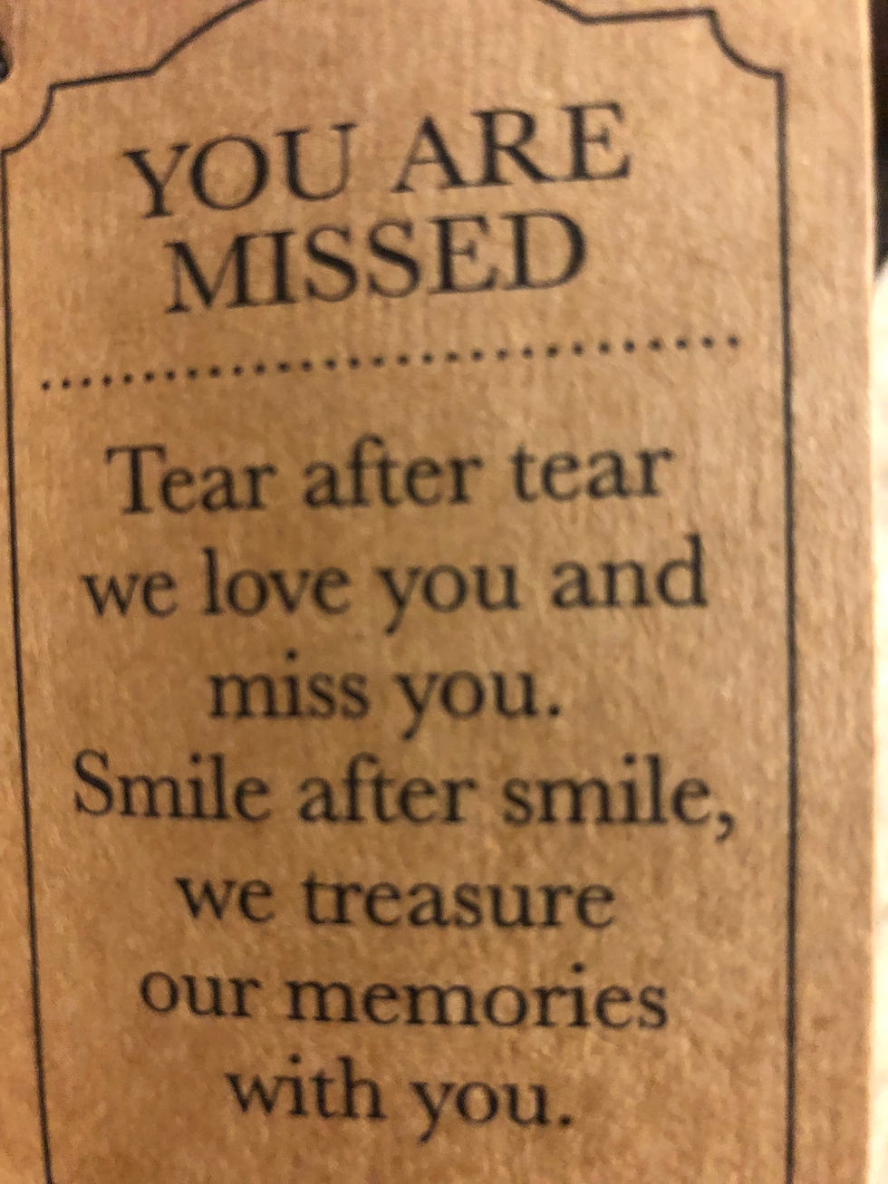 Thumbnail: You Are Missed