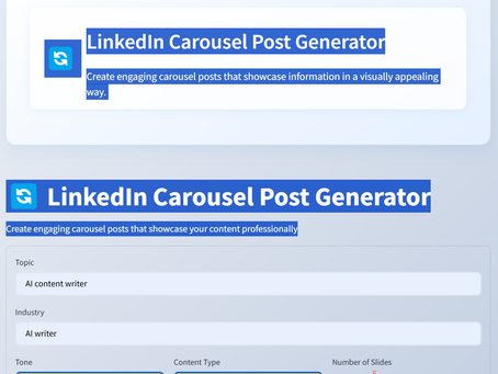 ALwrity Linkedin AI Carousel Generator
