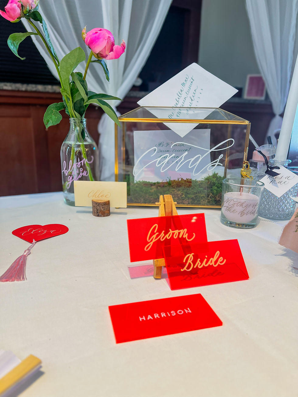 Thumbnail: Clear Coral Acrylic Place Setting