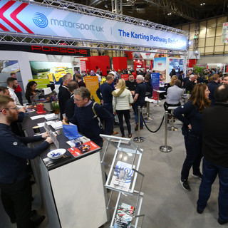 Autosport International Exhibition Signage, Posters, Banners, Kart Plynths, Flyers and Stand designs