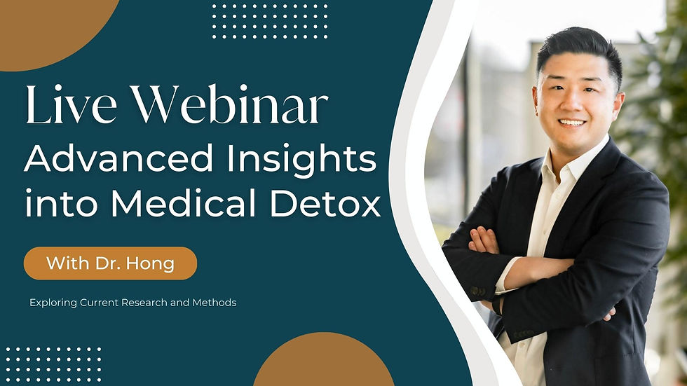 Advanced Insights into Medical Detox: Exploring Current Research and Methods with Dr. Harold Hong