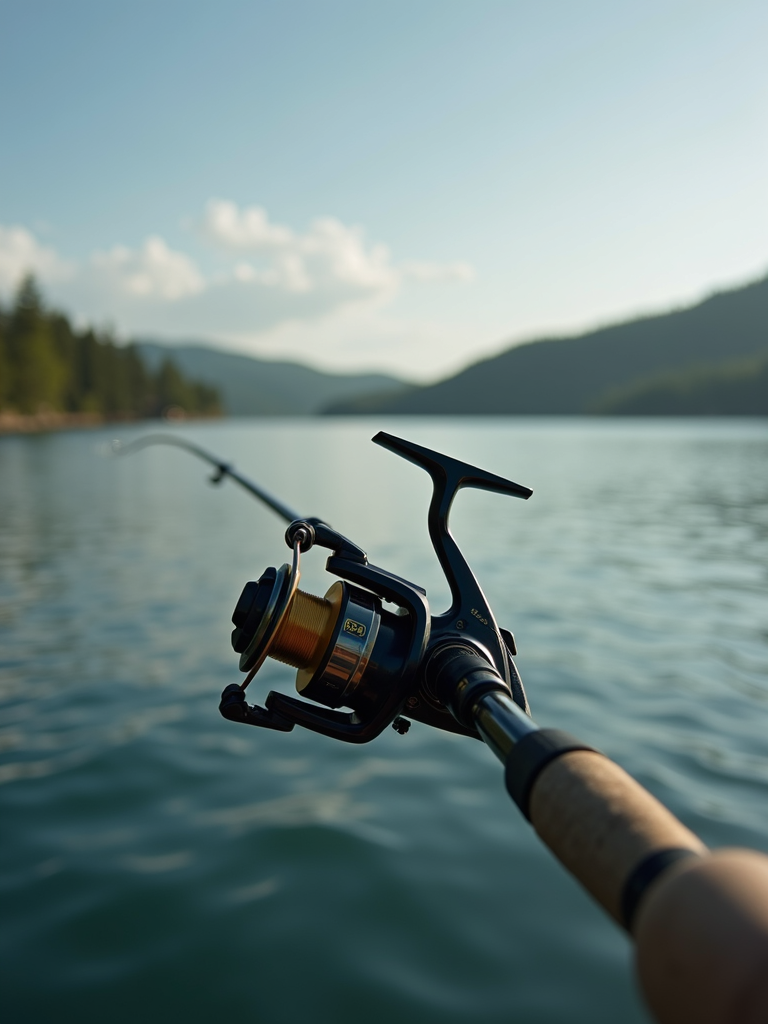 Professional KastKing fishing reel ready for lake and river sports