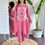 Thumbnail: Prajakta pink Printed Kurta set With Dupatta