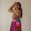 Thumbnail: Aalia bhatt colourful Mirror work blouse and Printed lehnga