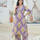 Thumbnail: Vanya Printed Purple Cotton Kurta Set