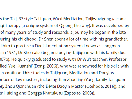 Tai Chi Union article on the Buqi System