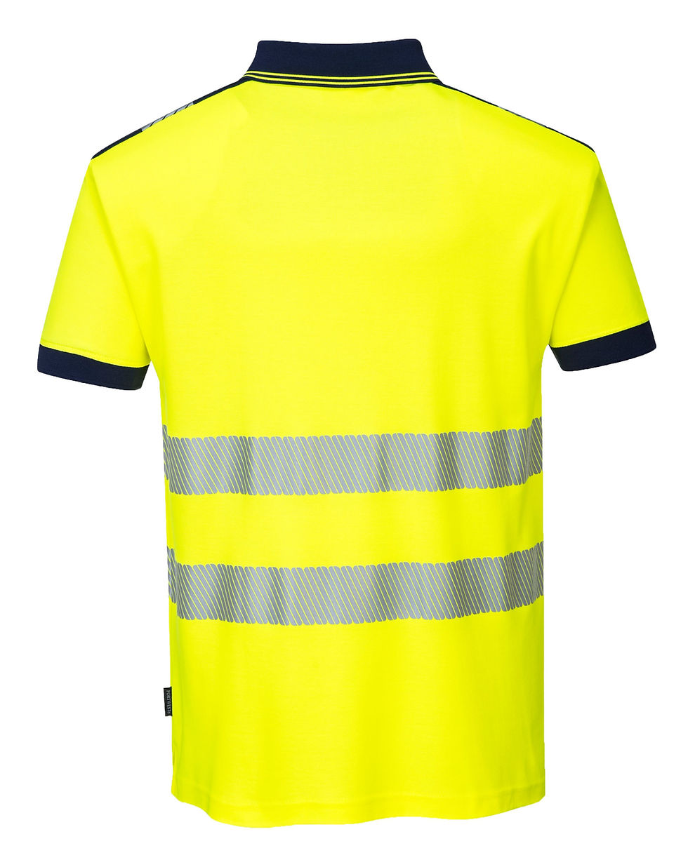 Thumbnail: T180 HI VIZ POLO SHORT SLEEVED BREATHABLE TOP