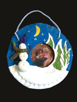 Snowman Picture Frame