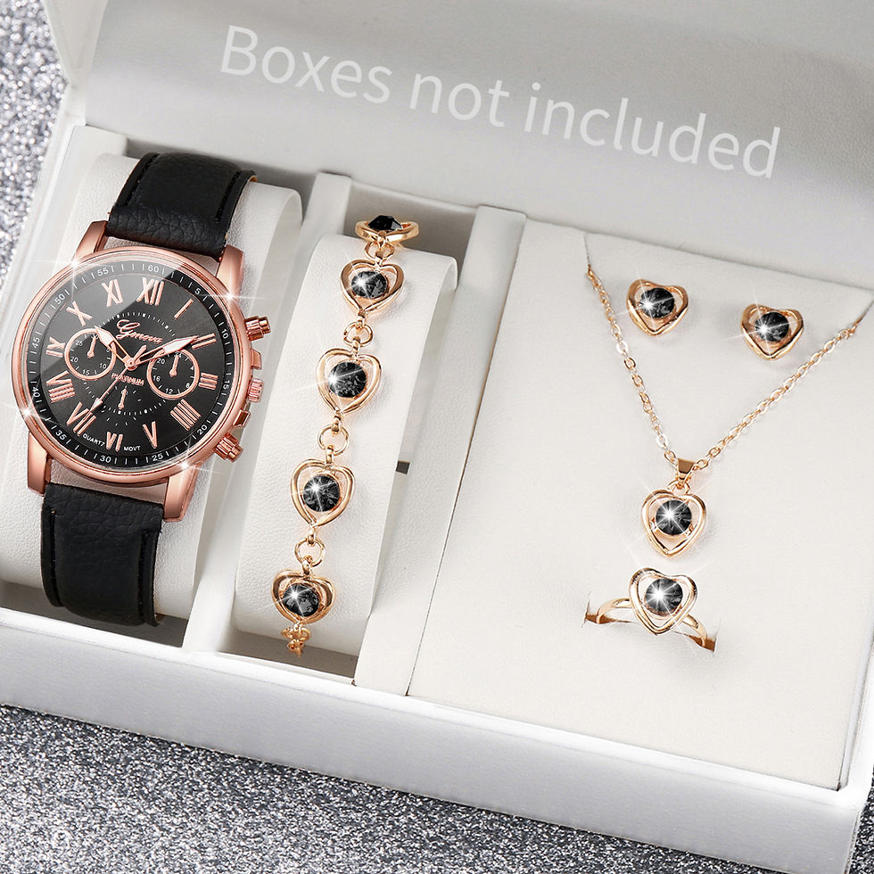 Thumbnail: Luxury Pink Watch & Jewellery Set ✨