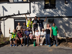Community planting at New Malden Station
