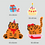 縮圖：Muzik Tiger Happy Birthday Tiger Big Removable Sticker 貼紙
