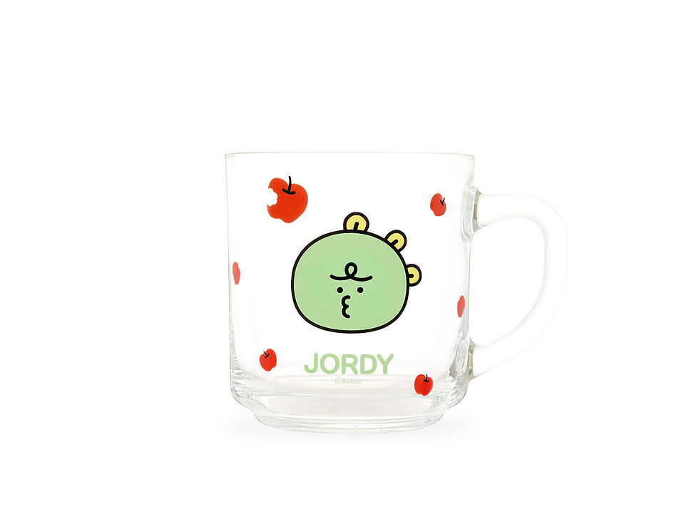 縮圖：Kakao Friends Jordy Apple Figure Glass Mug 玻璃杯