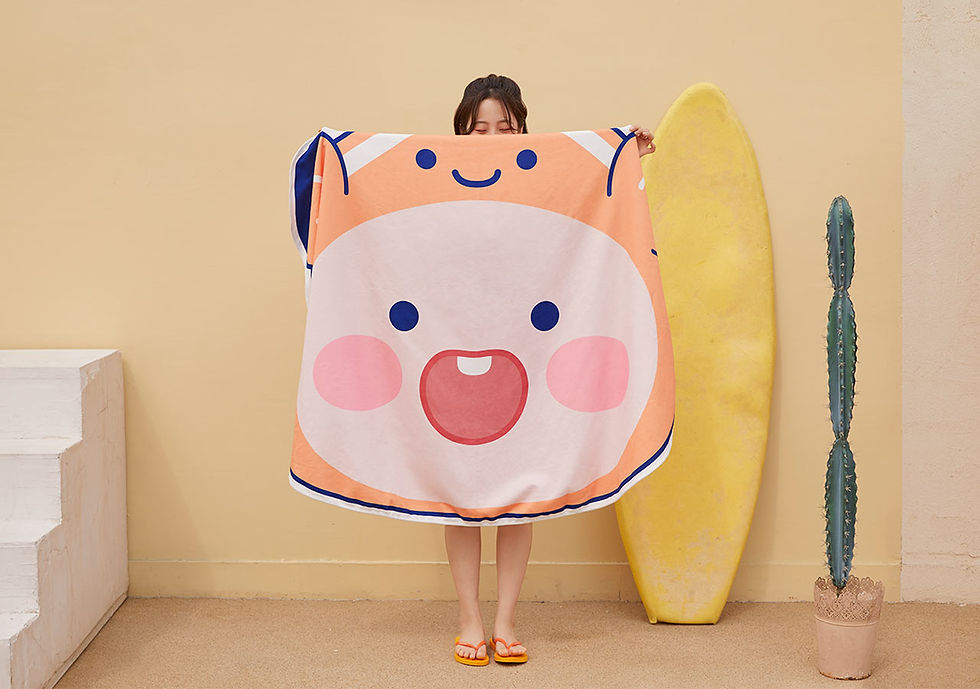 縮圖：Kakao Friends Ocean Vibe Beach Towel 海洋氛圍沙灘巾