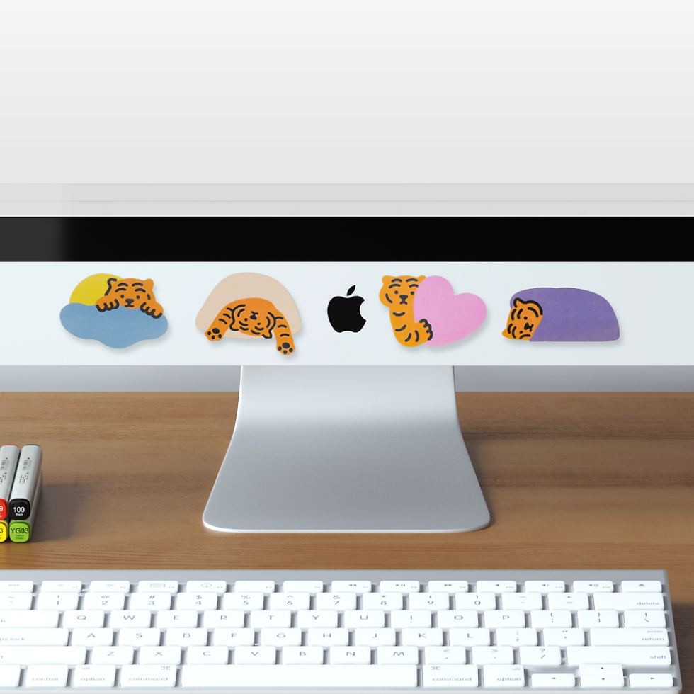 縮圖：Muzik Tiger Cloud Tiger Sticky Memo Pad 便條紙