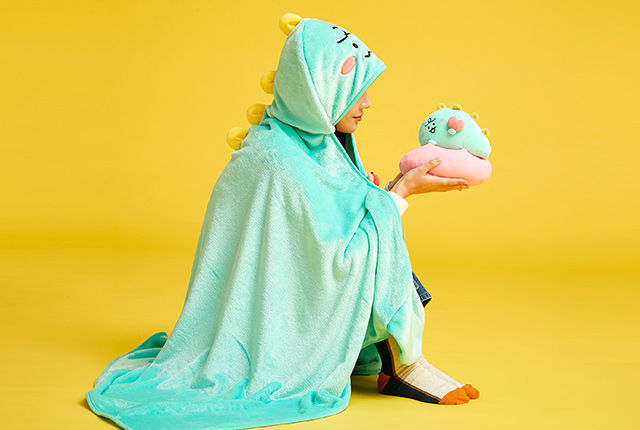 縮圖：Kakao Friends Jordy Blanket 連帽披風毯子