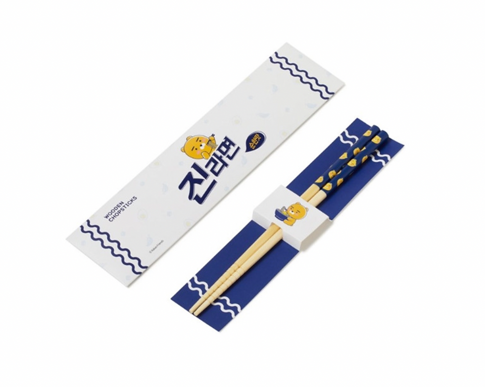 縮圖：Kakao Friends x Jin 拉麵 Ryan Chopsticks 辣味/溫和味木筷子